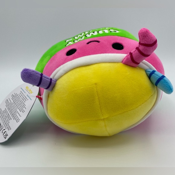 Squishmallows Silver Gummy Worms Plush Junk Food Squad Toy 7 Inch Kellytoy Gifts - Picture 3 of 5